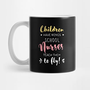 School Nurse Gifts - Beautiful Wings Quote Mug